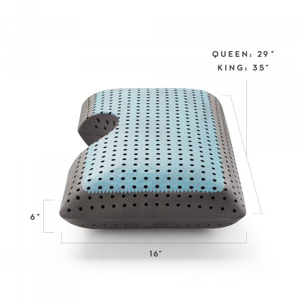 Queen Z Shoulder Cutout Carbon Cool LT Pillow