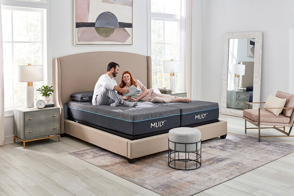 MLILY PowerCool 3-Piece 11.5" Hybrid Firm and Adjustable Base Sleep System