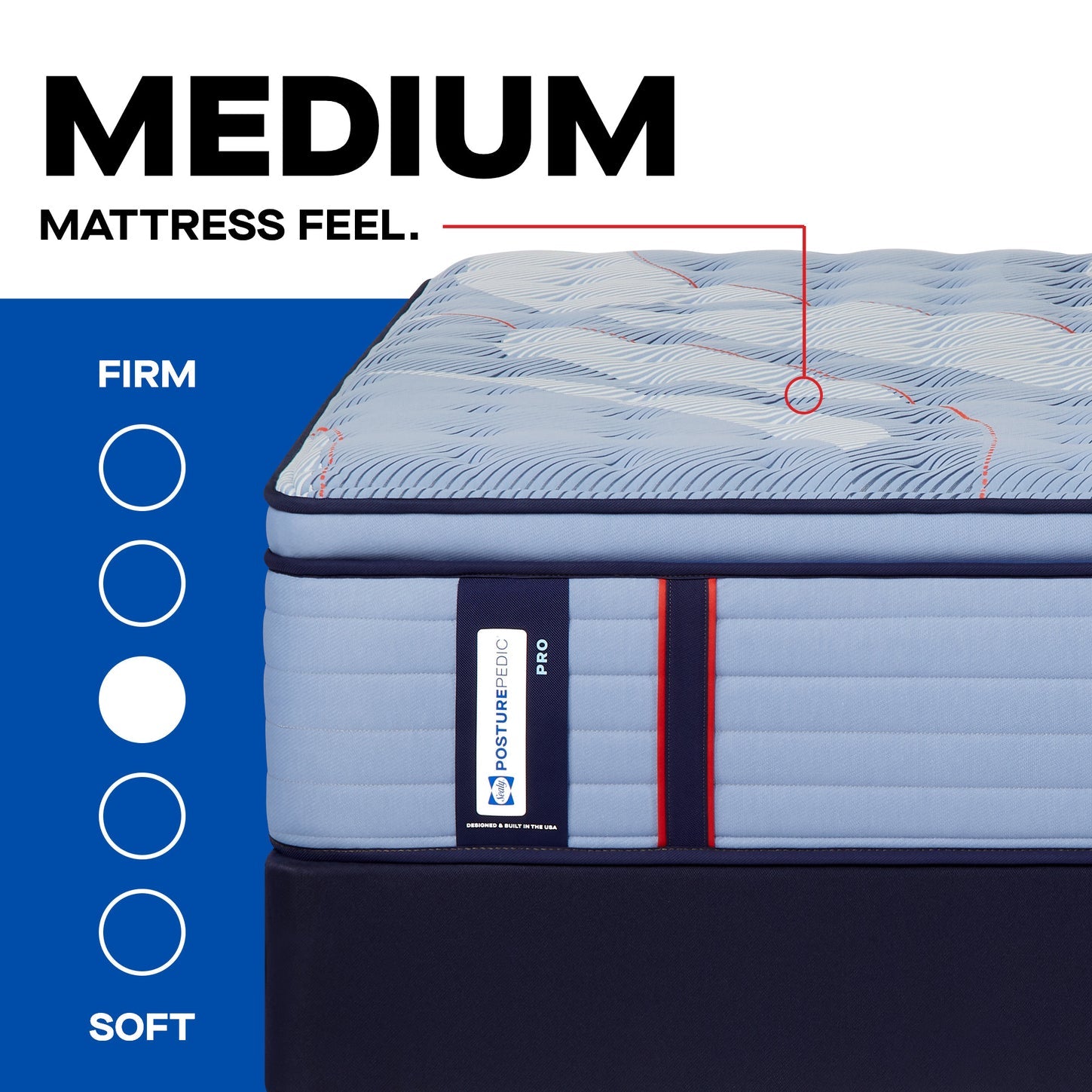 Sealy Posturepedic® Pro Spring Dupont II Medium Euro Pillowtop Mattress