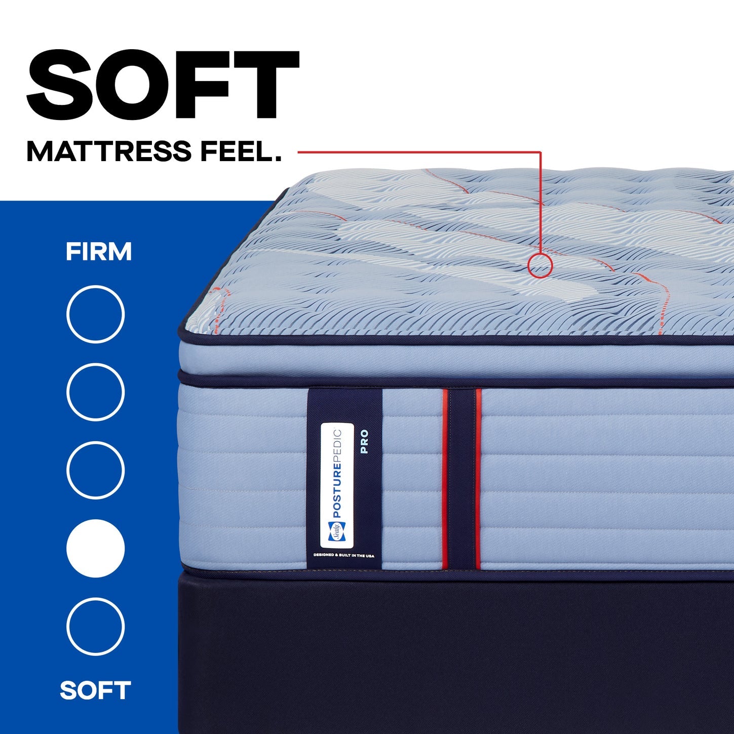 Sealy Posturepedic® Pro Spring Dupont II Soft Euro Pillowtop Mattress