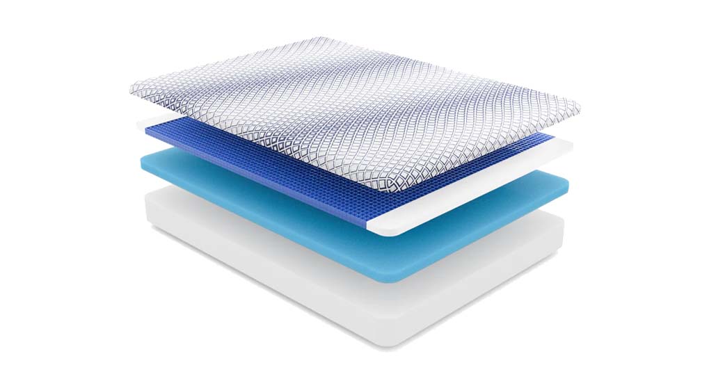 Diamond Mattress Gel Grid Float 9.5" Foam Mattress