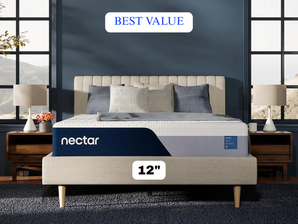 Nectar Classic 12” Memory Foam Mattress – Medium-Firm