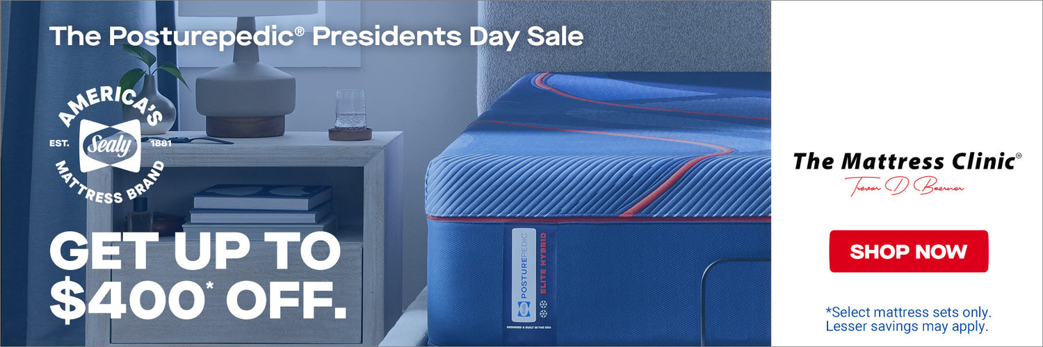 Sealy Posturepedic mattress Presidents Day sale at a local mattress store in Moore OK