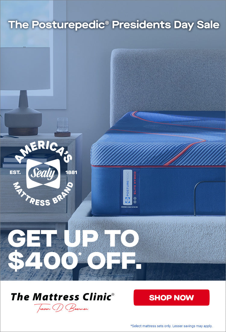Sealy Posturepedic mattress Presidents Day sale at a local mattress store in Moore OK