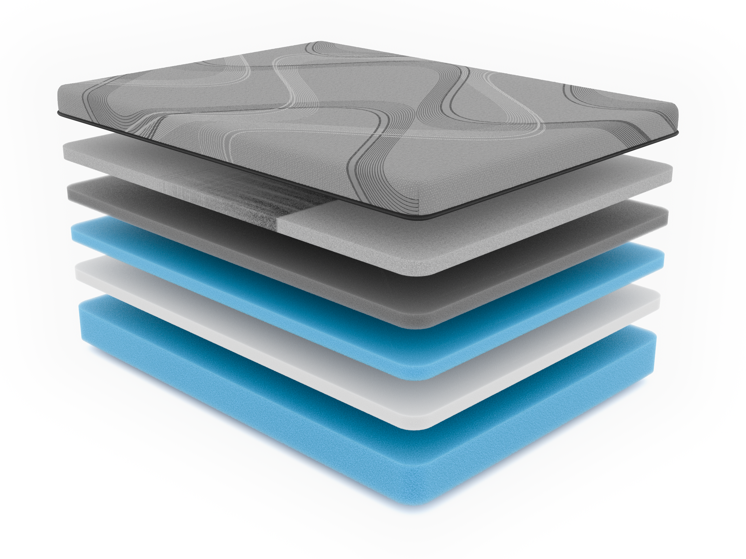 Diamond Mattress® Onyx Ice Hyper-Cool PCM & Graphene 14" Foam Mattress